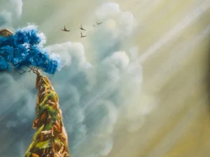 blue tree