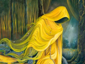 with yellow