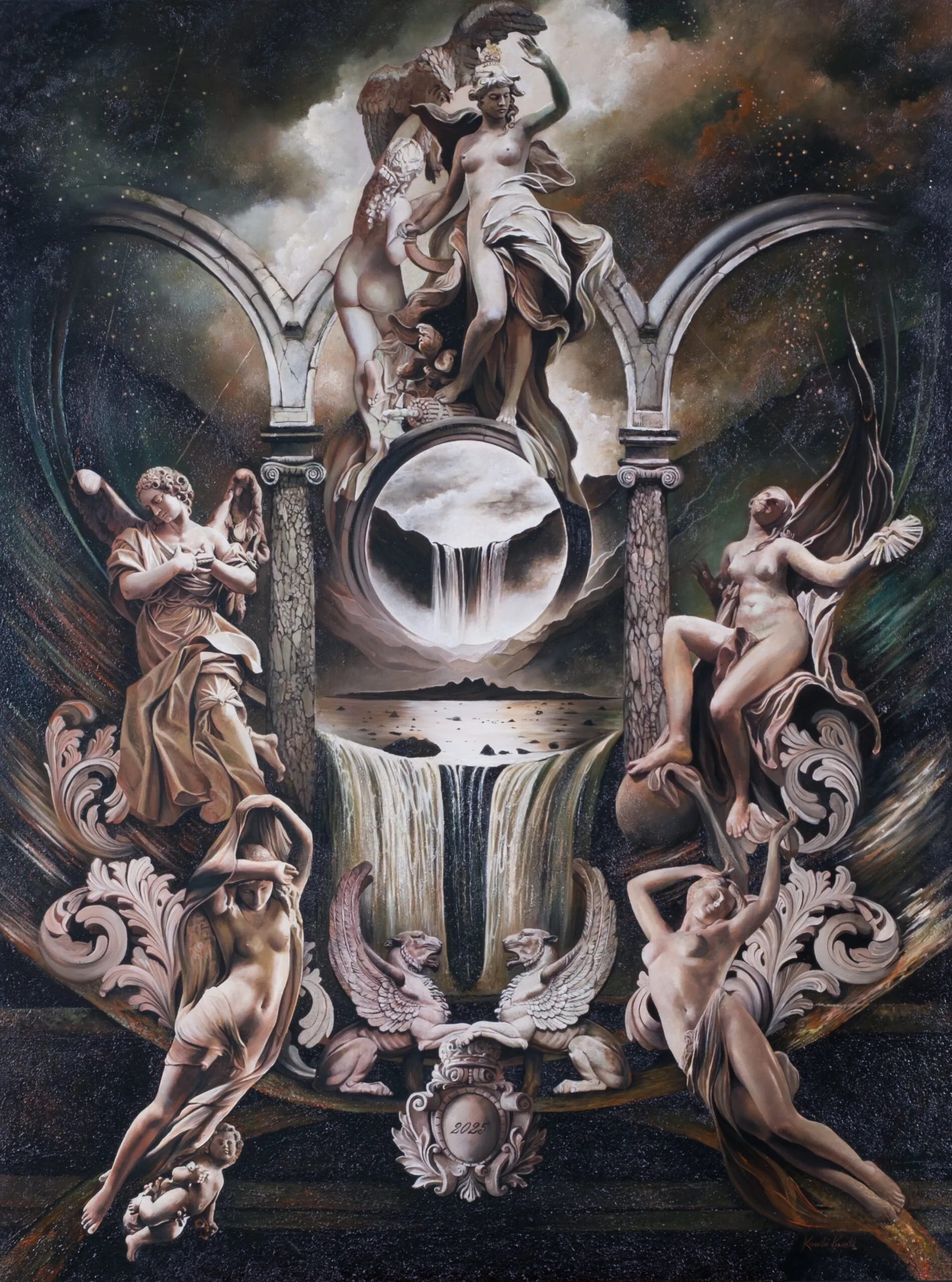 Painting with classical figures